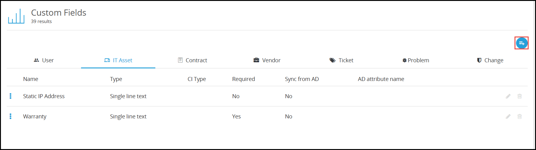 Add custom field