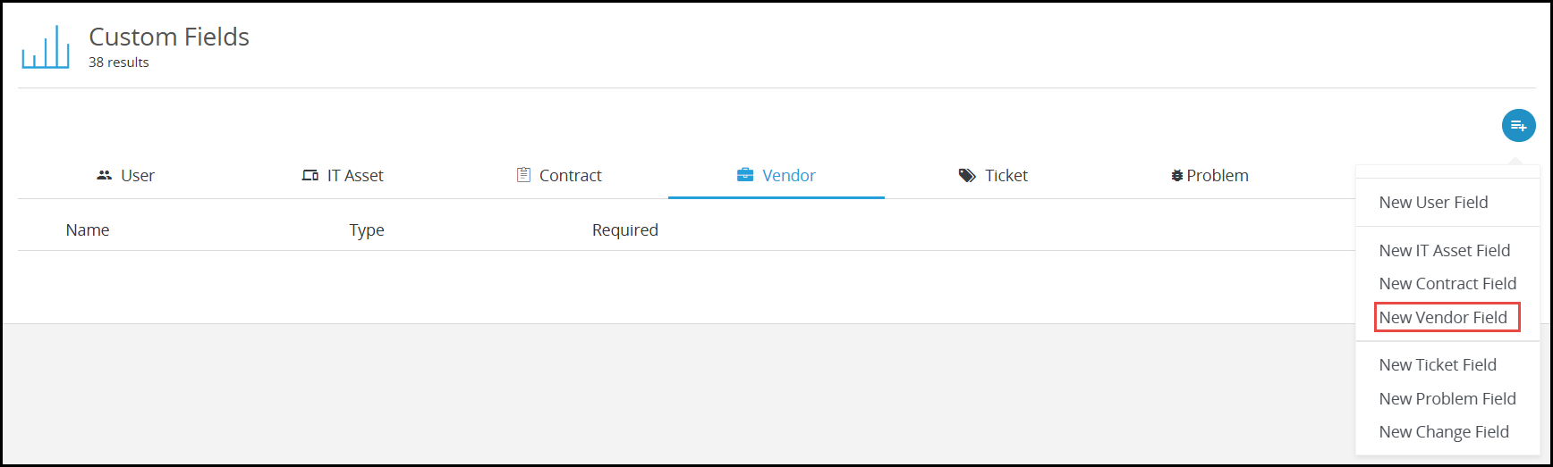 Add custom vendor field