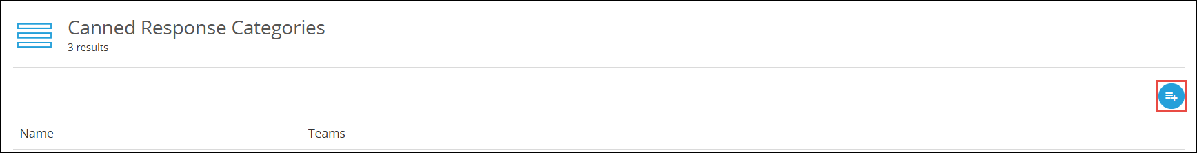 Categories tab