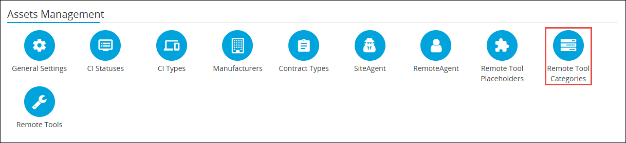 Remote Tool Categories