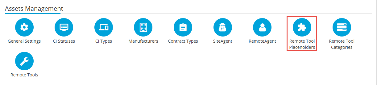 Remote Tool Placeholders