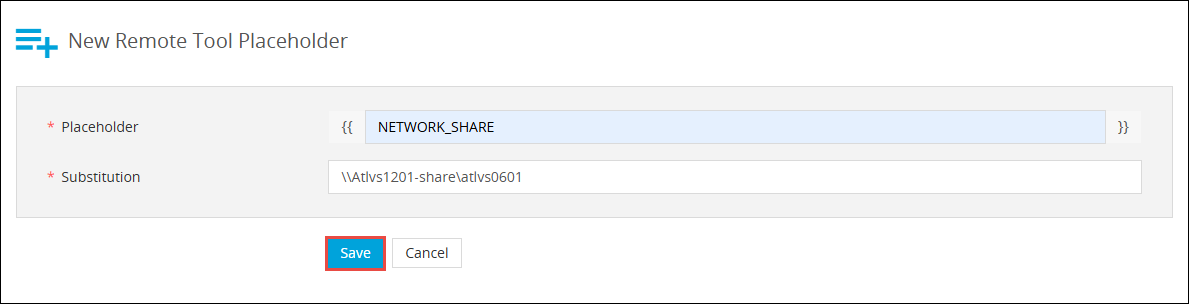 New Remote Tool Placeholders