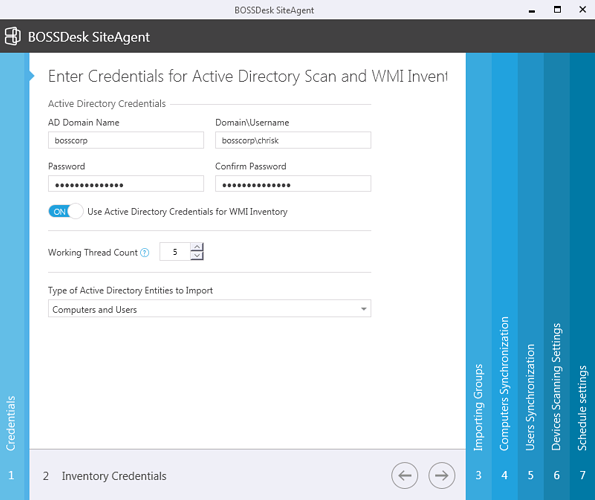 siteagent step 2